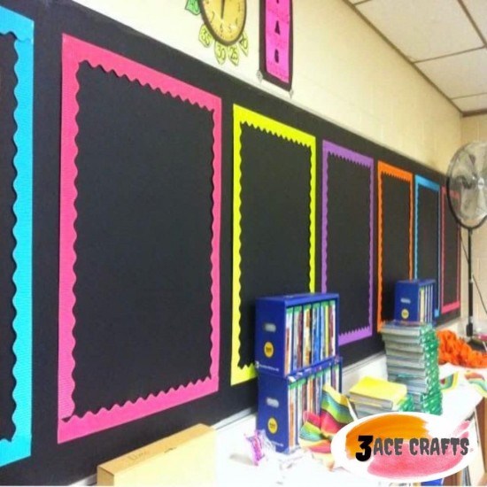 Corrugated Border Rolls - Pack of 5 (Black) – 57mm x 15m