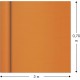 Recycled Kraft Paper Roll (Orange), 3x0.7m, 65g – Ideal for Gift Wrapping, Crafts & DIY Projects
