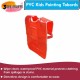 Kids Waterproof PVC Tabard (Red) – 58cm, 61cm, 66cm, 69cm , for Painting, Cooking & Messy Play
