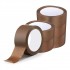 Brown Packing Tape - Pack of 6 | Low Noise, Water Resistant, Strong Adhesive | 48mm x 66m