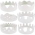 Make-Your-Own Paper Crowns (Set of 12) White  – 18cm, DIY Craft Kit for Parties & Celebrations
