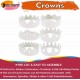 Make-Your-Own Paper Crowns (Set of 12) White  – 18cm, DIY Craft Kit for Parties & Celebrations