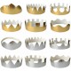 Make-Your-Own Paper Crowns (Set of 12) 6 Gold and 6 Silver  – 18cm, DIY Craft Kit for Parties & Celebrations	