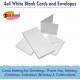 White Blank Cards & Envelopes (Pack of 10) - 4 x 4 inch – Cardmaking Kit for All Occasions