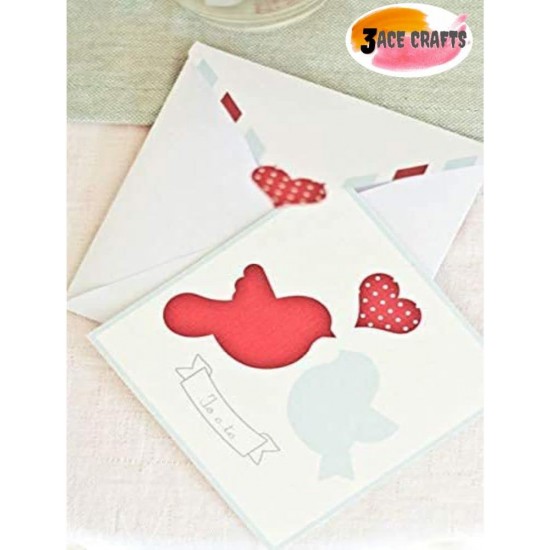 White Blank Cards & Envelopes (Pack of 10) -  C5 Cards – Cardmaking Kit for All Occasions