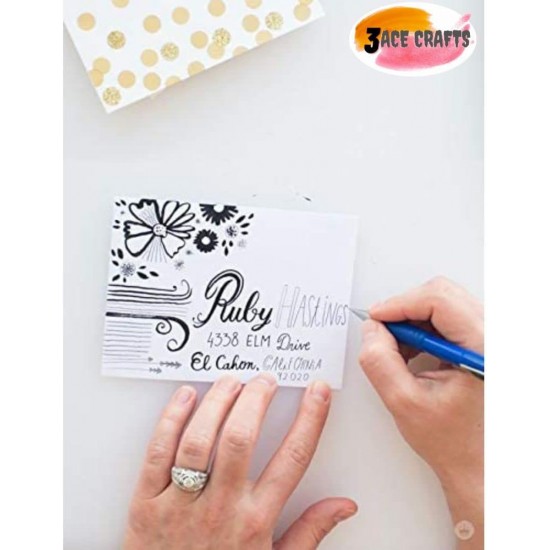White Blank Cards & Envelopes (Pack of 10) -  C5 Cards – Cardmaking Kit for All Occasions