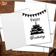 White Blank Cards & Envelopes (Pack of 10) - 5 x 7 Inch – Cardmaking Kit for All Occasions