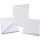 White Blank Cards & Envelopes (Pack of 10) - A6 Hammered – Cardmaking Kit for All Occasions