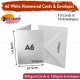 White Blank Cards & Envelopes (Pack of 10) - A6 Hammered – Cardmaking Kit for All Occasions