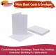 White Blank Cards & Envelopes (Pack of 10) - C6 Cards – Cardmaking Kit for All Occasions
