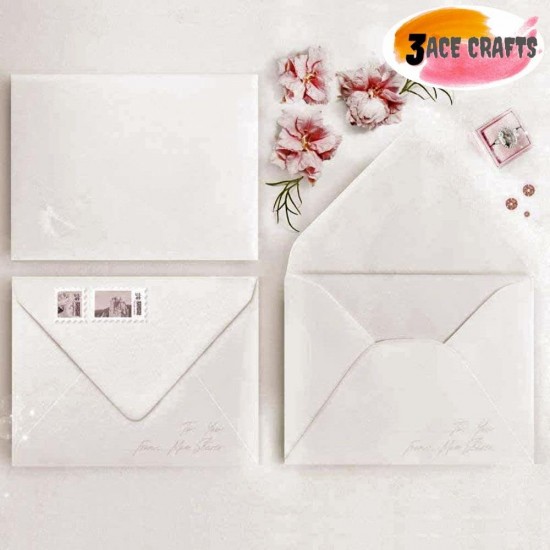 White Blank Cards & Envelopes (Pack of 10) - C6 Cards – Cardmaking Kit for All Occasions