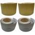 Corrugated Border Rolls - Pack of 4 Metallic (Gold, Silver) – 57mm x 15m