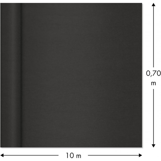 Kraft Paper Roll (Black), 10m × 0.70m, 65gsm – for Gift Wrapping, DIY & Crafts