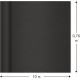 Kraft Paper Roll (Black), 10m × 0.70m, 65gsm – for Gift Wrapping, DIY & Crafts