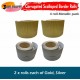 Corrugated Border Rolls - Pack of 4 Metallic (Gold, Silver) – 57mm x 15m