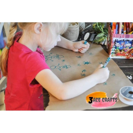 Kraft Wrapping Rolls – (Pack of 10), Brown, 4m x 70cm, 60gsm – Eco-Friendly Wrapping for Gifts, Parcels, Crafts & Table Covers