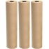 Kraft Paper Rolls (Pack of 3), Brown, 8m x 50cm, – Perfect for Wrapping Gifts, Bouquets, Posters & DIY Crafts