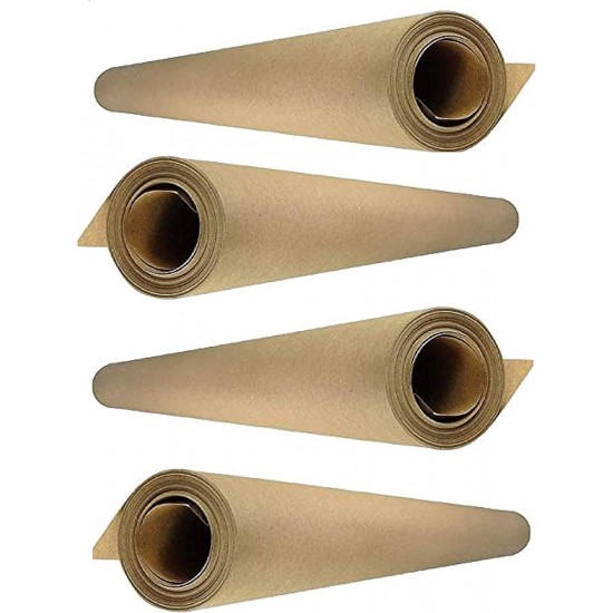 Kraft Wrapping Rolls – (Pack of 1), Brown, 4m x 70cm, 60gsm – Eco-Friendly Wrapping for Gifts, Parcels, Crafts & Table Covers