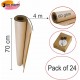 Kraft Wrapping Rolls – (Pack of 24 ), Brown, 4m x 70cm, 60gsm – Eco-Friendly Wrapping for Gifts, Parcels, Crafts & Table Covers