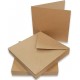 Kraft Cards & Envelopes (Pack of 50),Brown, 2048, 5 x 7" Ideal For All Types Of Card Making