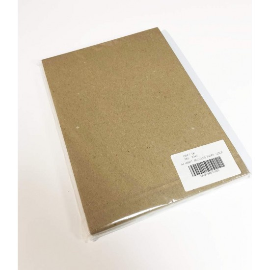 Kraft Recycled Paper (Pack of 100),Brown, 2343, A4 , Ideal For All Types Of Card Making