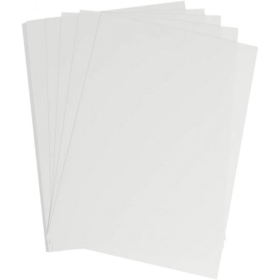 Paper Sheets (Pack Of 50), A4,300 gsm, White Recycled Hammered Card, 2391, Ideal for drawing, painting, calligraphy