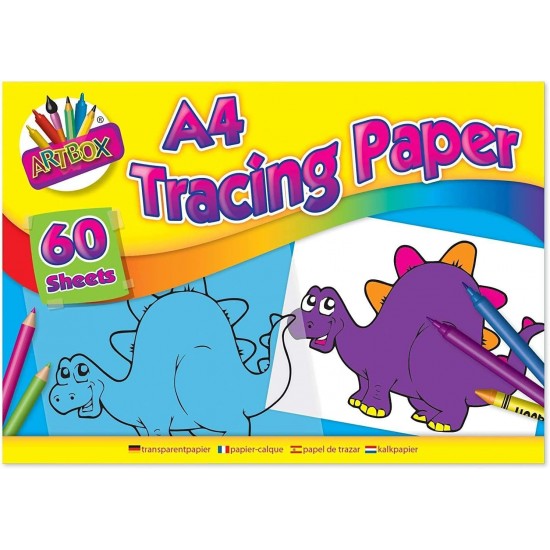 Tracing Paper A4 – (Pack of 1) ,60 Sheets, Ideal for Drawing, Sketching & Design Work