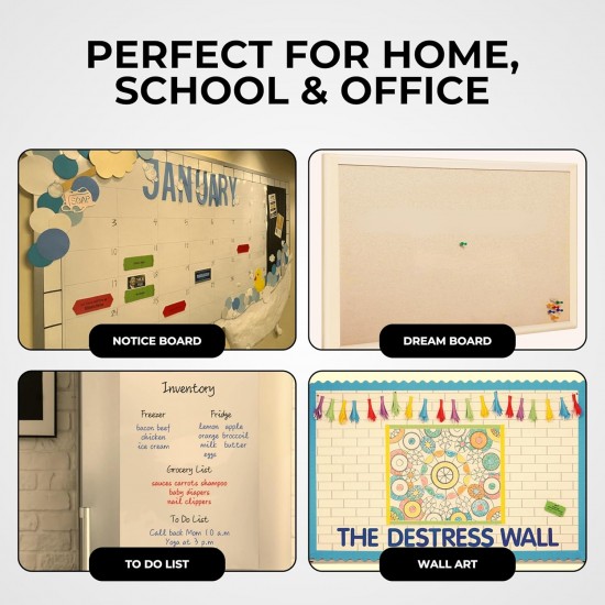 Display Paper Roll (Cream White) – 76cm x 10m, Great for Classrooms, Gift Wrap & Creative Projects