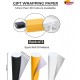Poster Paper Roll (Pack of 3) – Black, Orange & White, 10m x 76cm,  Ideal for Art, Gift Wrap & Decor