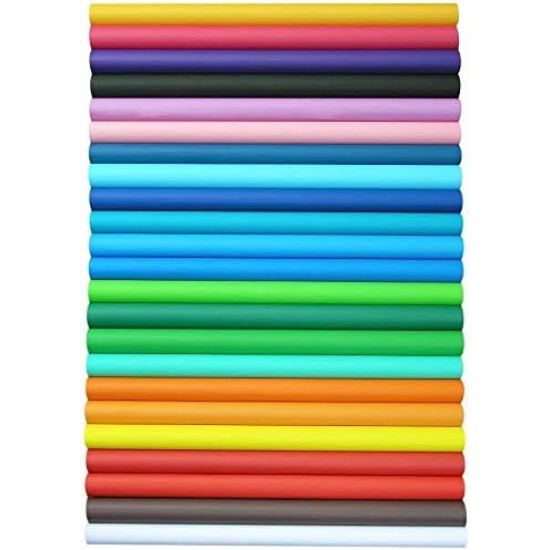 Poster Paper Roll (Pack of 3) – Fire Orange, Ultra Blue & Sky, 10m x 76cm, Ideal for Art, Gift Wrap & Decor