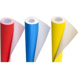 Poster Paper Roll (Pack of 3) – Scarlet, Ultra Blue & Yellow, 10m x 76cm, Ideal for Art, Gift Wrap & Decor