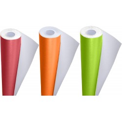 Poster Paper Roll (Pack of 3) – Candy Pink, Fire Orange & Leaf Green, 10m x 76cm, Ideal for Art, Gift Wrap & Decor