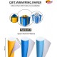 Poster Paper Roll (Pack of 3) – Fire Orange, Ultra Blue & Sky, 10m x 76cm, Ideal for Art, Gift Wrap & Decor