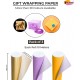 Poster Paper Roll (Pack of 3) – Gold, Lilac & Orange, 10m x 76cm, Ideal for Art, Gift Wrap & Decor
