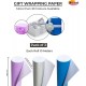 Poster Paper Roll (Pack of 3) – Lilac, Silver & Azure, 10m x 76cm, Ideal for Art, Gift Wrap & Decor