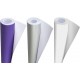 Poster Paper Roll (Pack of 3) – Purple, Silver & White, 10m x 76cm, Ideal for Art, Gift Wrap & Decor