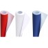 Poster Paper Roll (Pack of 3) – Red, White and Blue, 10m x 76cm, Ideal for Art, Gift Wrap & Decor