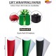 Poster Paper Roll (Pack of 3) –Rose, Emerald & Black, 10m x 76cm, Ideal for Art, Gift Wrap & Decor