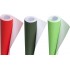 Poster Paper Roll (Pack of 3) –Scarlet, Pale Green & Emerald, 10m x 76cm, Ideal for Art, Gift Wrap & Decor
