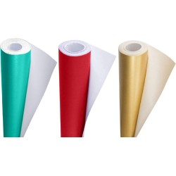 Poster Paper Roll (Pack of 3) – Turquoise, Rose & Gold, 10m x 76cm, Ideal for Art, Gift Wrap & Decor