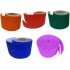 Corrugated Border Rolls - Pack of 5 Warm (Scarlet, Orange, Ultra Blue, Emerald, Purple) – 57mm x 15m
