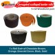 Corrugated Border Rolls - Pack of 5 Woodland (Chocolate Brown, Orange, Emerald Green, Black, Gold) – 57mm x 15m