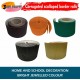 Corrugated Border Rolls - Pack of 5 Woodland (Chocolate Brown, Orange, Emerald Green, Black, Gold) – 57mm x 15m