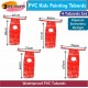 Kids Waterproof PVC Tabard (Red) – 58cm, 61cm, 66cm, 69cm , for Painting, Cooking & Messy Play