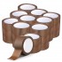Brown Packing Tape - Pack of 30 | Low Noise, Water Resistant, Strong Adhesive | 48mm x 66m	