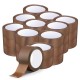 Brown Packing Tape - Pack of 30 | Low Noise, Water Resistant, Strong Adhesive | 48mm x 66m	