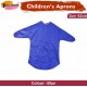 Kids Art Apron (Blue) – 42cm, Waterproof with Half Sleeves & Elastic Cuffs for Painting & Cooking