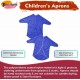 Kids Art Apron (Blue) –70 cm, Waterproof with Half Sleeves & Elastic Cuffs for Painting & Cooking