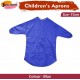 Kids Art Apron (Blue) –75 cm, Waterproof with Half Sleeves & Elastic Cuffs for Painting & Cooking
