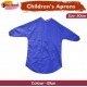 Kids Art Apron (Blue) –80 cm, Waterproof with Half Sleeves & Elastic Cuffs for Painting & Cooking